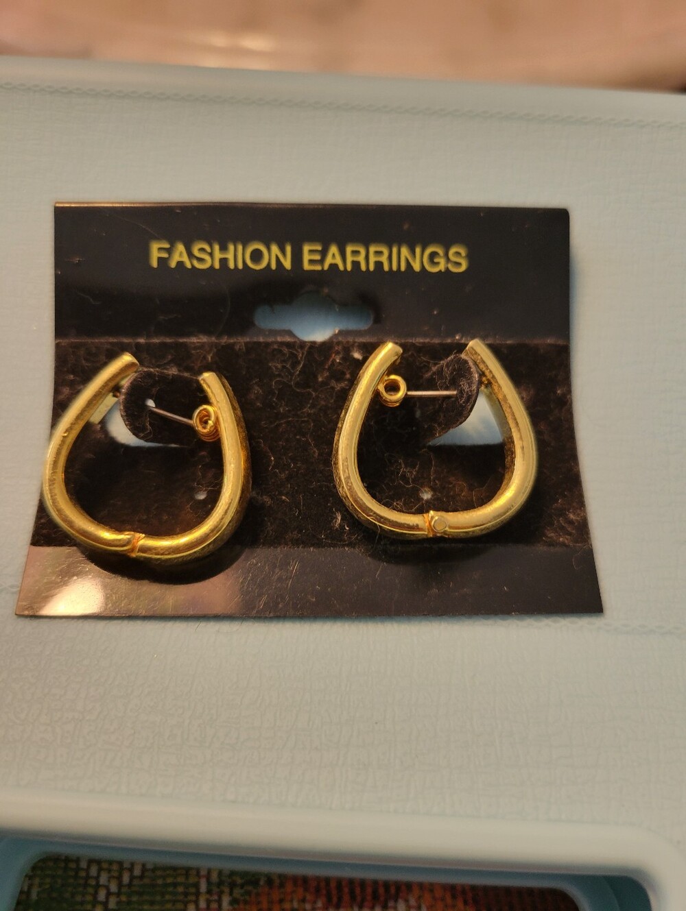 Gold Hoop Teardrop Earrings - Fashion Earrings